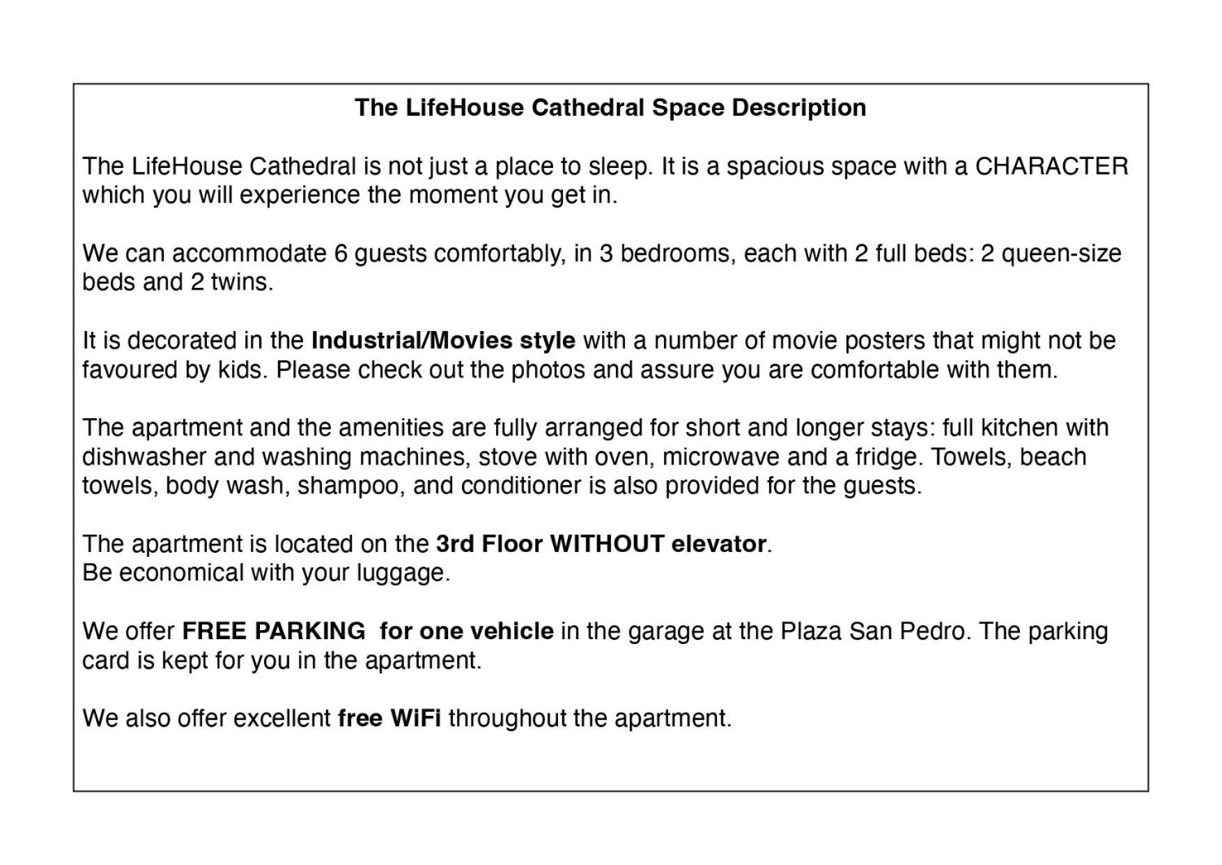 Lifehouse Cathedral * Free Parking* Superiorwifi* Apartment Almeria Ngoại thất bức ảnh